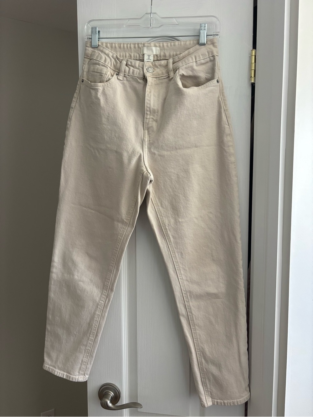 Much loved!! High-Rise Cream Denim Jeans. Sadly doesn’t fit me anymore!